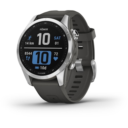 Garmin fenix 7S 42 mm svart silver sportklocka