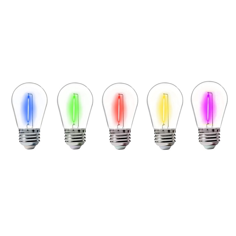 LY Sweden Partylampor 5 st olika färger röd, gul, grön, orange, blå – LED -Dimbara – 5-pack