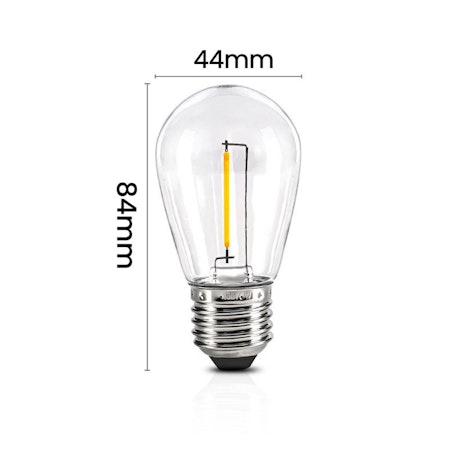 LY Sweden E27 LED lampa Dimbar 1W - Varmvit - 2200K