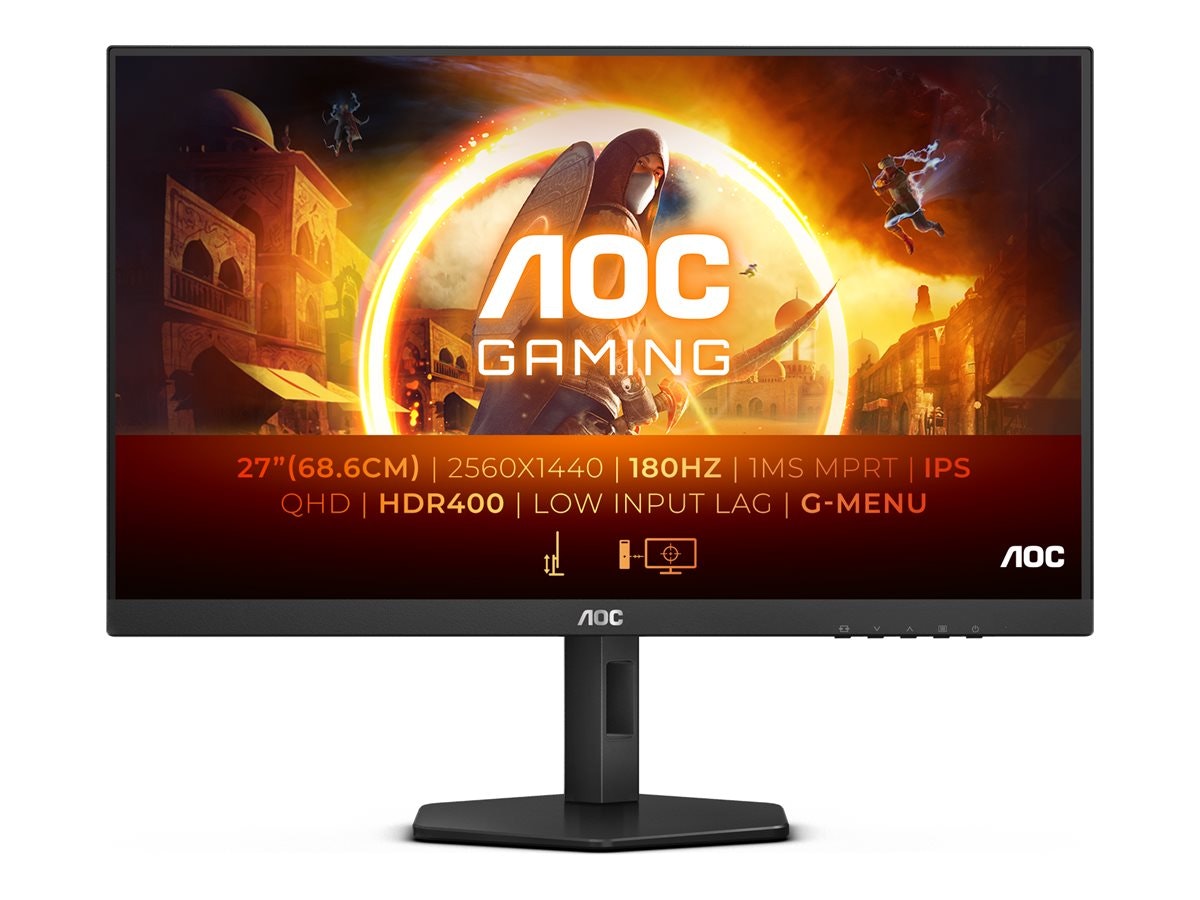 AOC Gaming Q27G4X 27″ 2560 x 1440 (2K) HDMI DisplayPort 180Hz Pivot-skärm