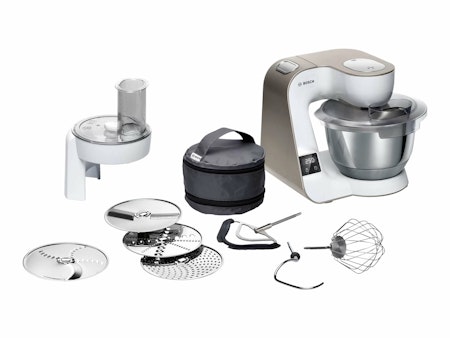 Bosch MUM5 MUM5XW10 Köksmaskin med våg 3,9 liter Vit/champagne