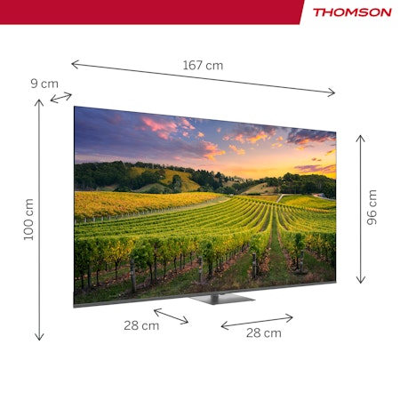 Thomson 75QG5C14 75" QLED UHD Google Smart TV