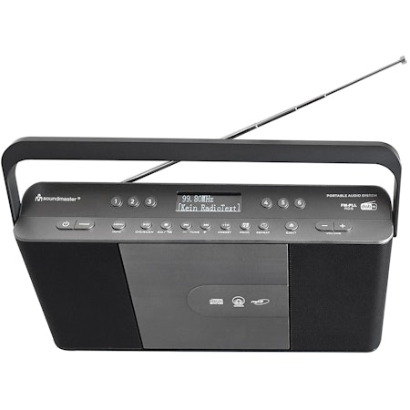 Soundmaster Bärbar radio med snabbval och CD-spelare - RCD1870SW