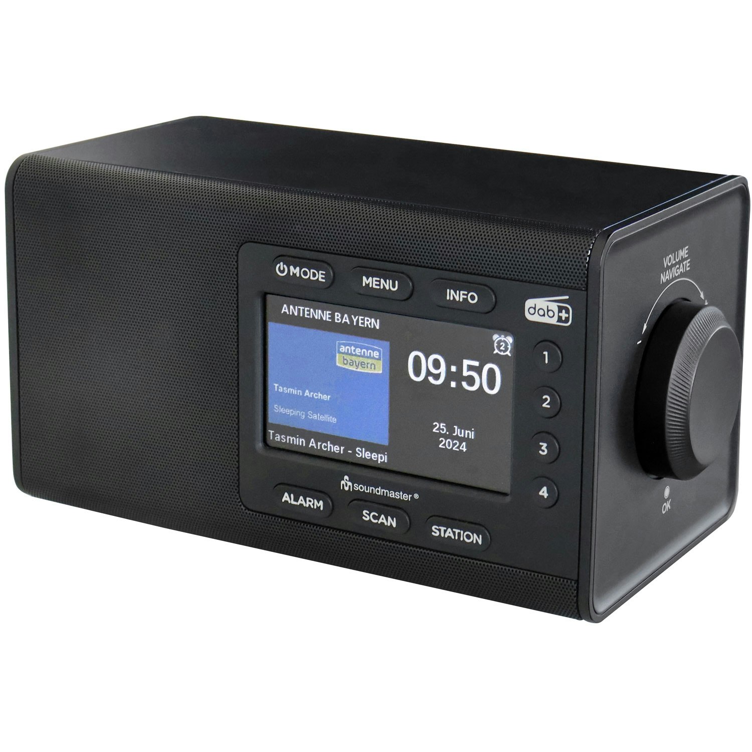 Soundmaster Bordsradio med färg-display – Svart – DAB900SW