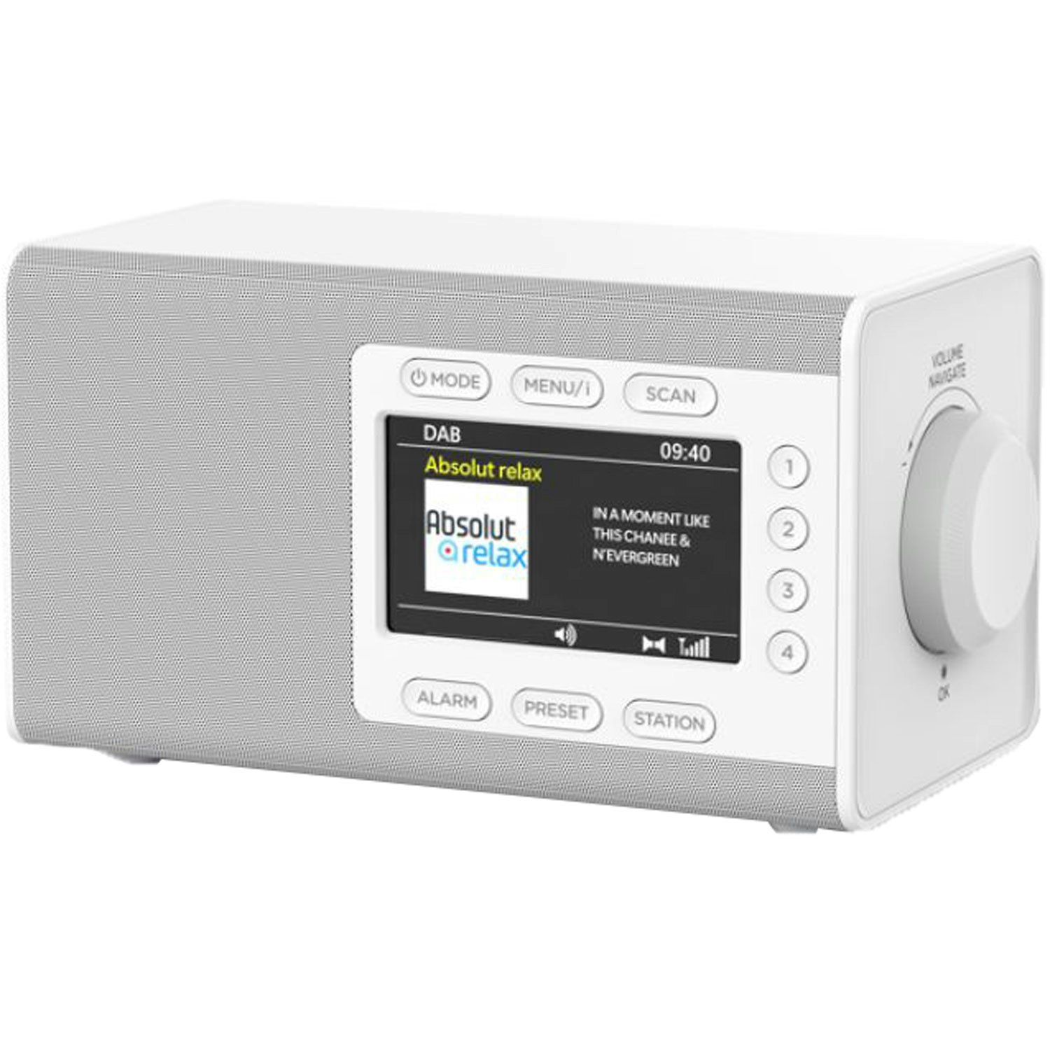 Soundmaster Bordsradio med färg-display – Vit – DAB900WE