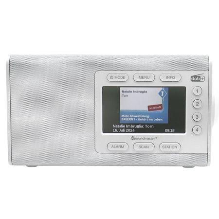 Soundmaster Bordsradio med färg-display - Vit - DAB900WE