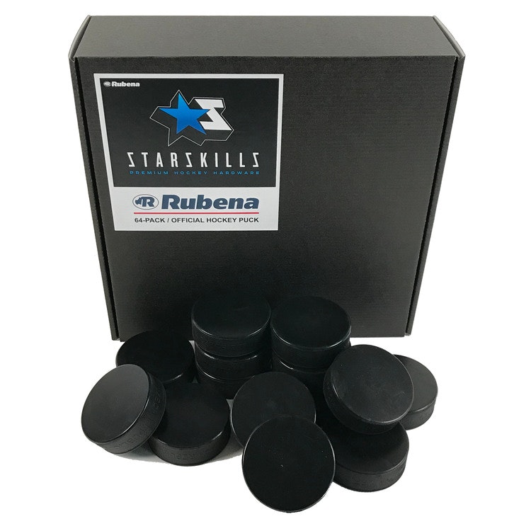 Rubena Official Hockey Puck 50-Pack - Starskills Hockey