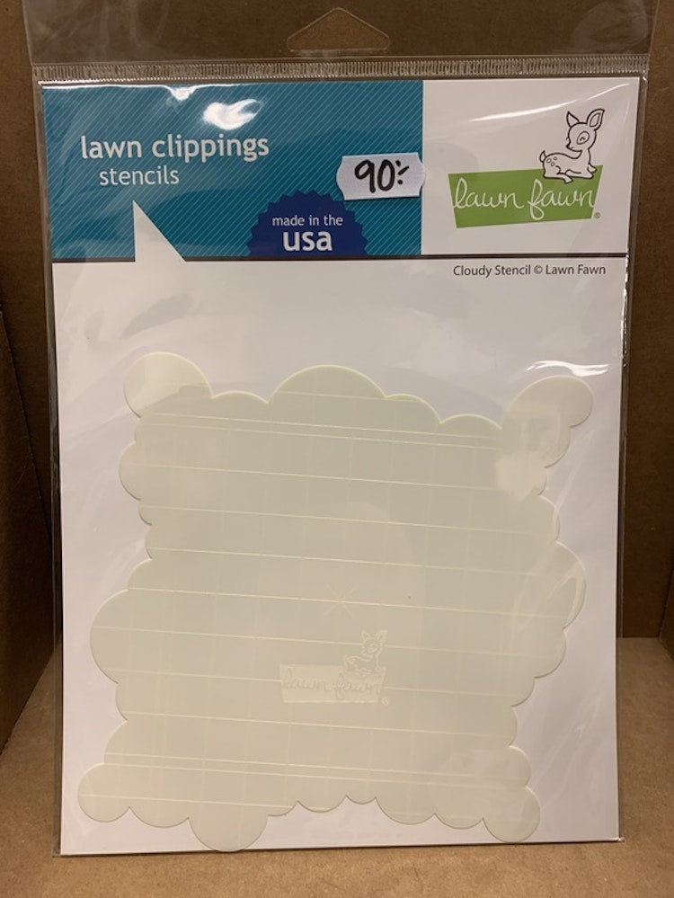 Lawn Fawn cloudy stencil