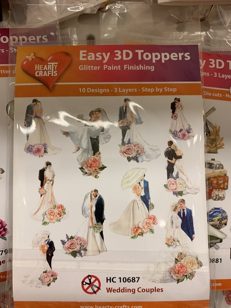 3D Toppers 10 st