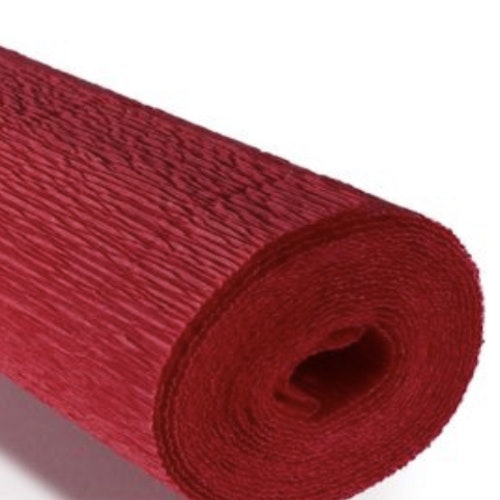 COD. 589 CREPE PAPER Gr.180  Scarlet Red