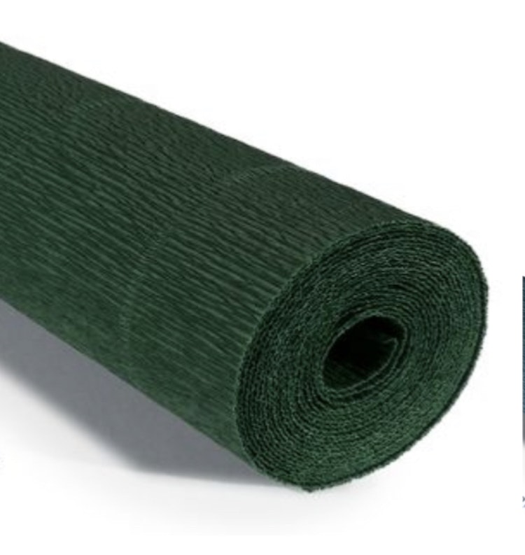 COD. 961 FLORIST CREPE PAPER 140 g. - Forest Green  Forest Green