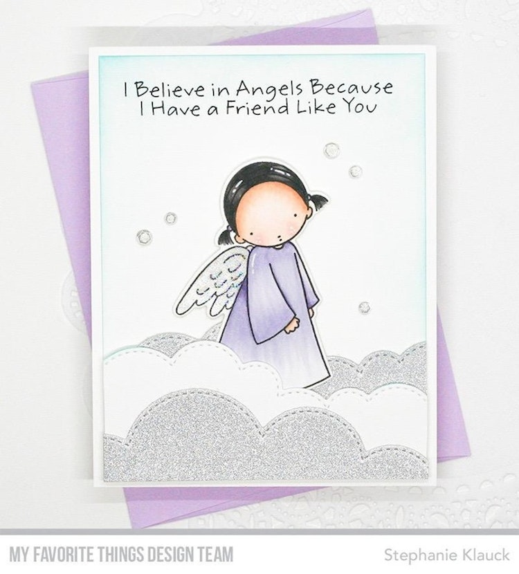 My Favorite Things Angel Die-namics (MFT-1633) + My Favorite Things Angel Clear Stamps (PI-292)