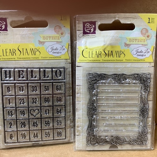 Två förp clearstamps