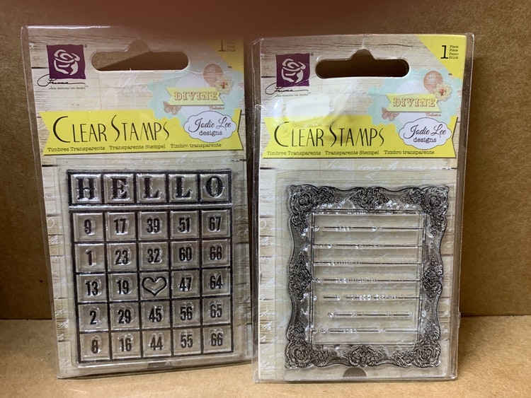 Två förp clearstamps