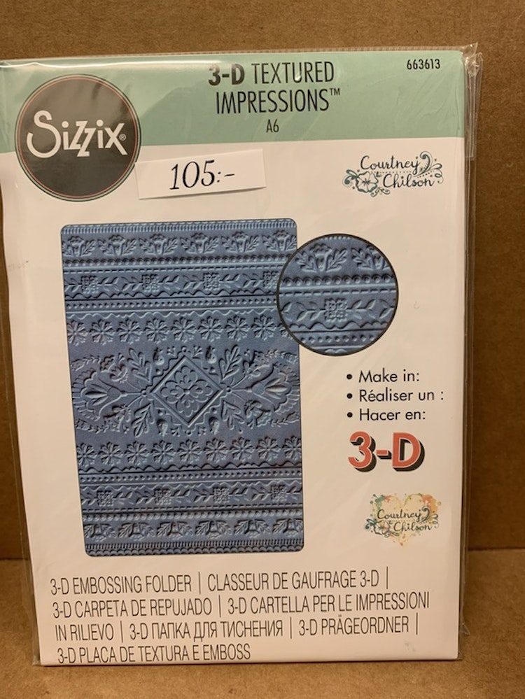 Sizzix 3-D textured impressions 663613