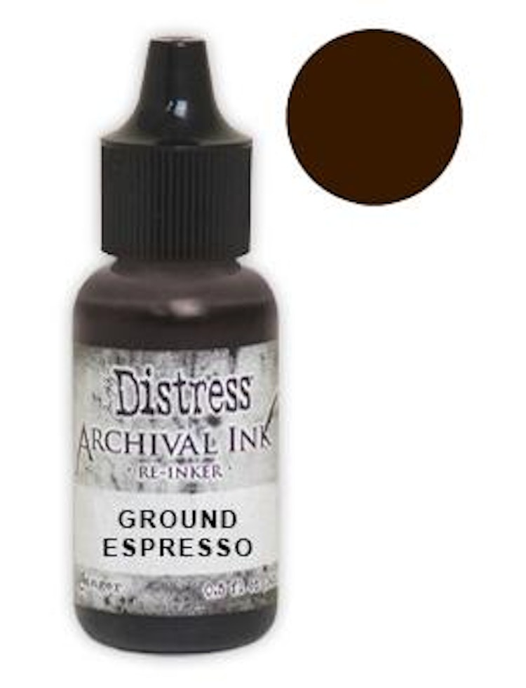 Tim Holtz® Distress Archival Re-Inker Ground Espresso .5 oz