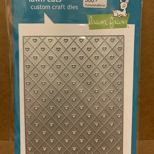 LawnFawn LF2739 Quilted Heart Backdrop