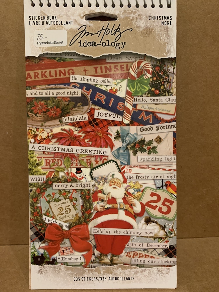 Sticker book Tim Holtz Christmas Noel #TH93999