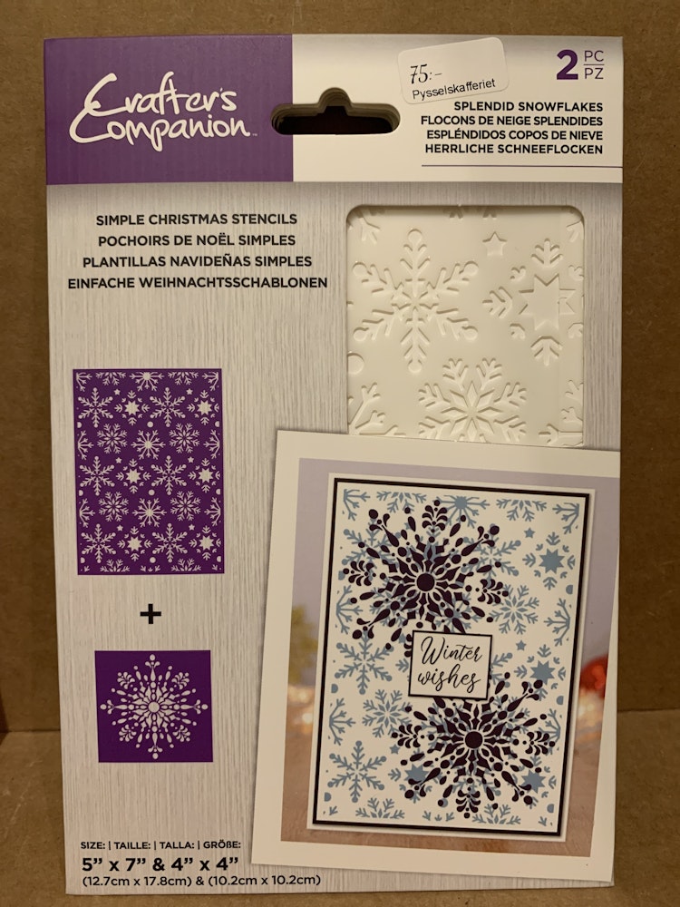 Spendid snowflakes 2 stencils