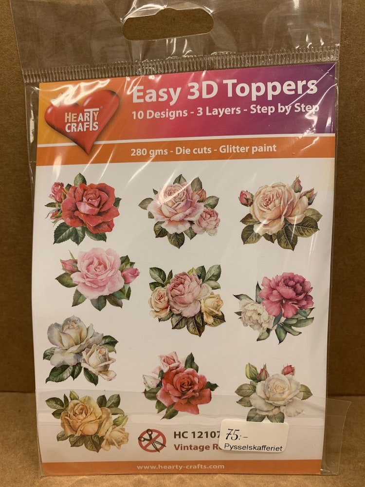 Easy 3D toppers