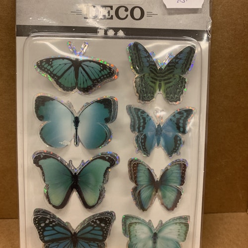 Förpackning med 6 st fjärilar