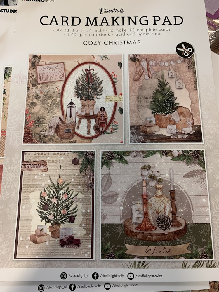 Cardmaking pad - Cozy christmas