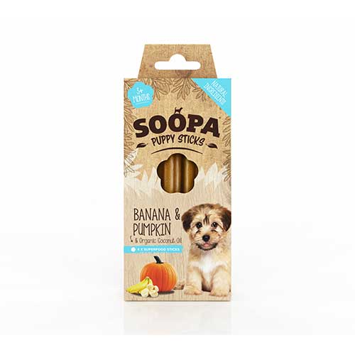 Soopa / Banana & Pumpkin Puppy Sticks