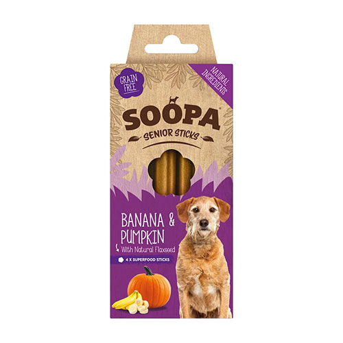Soopa / Senior Banana, Pumpkin & Flaxseed Sticks