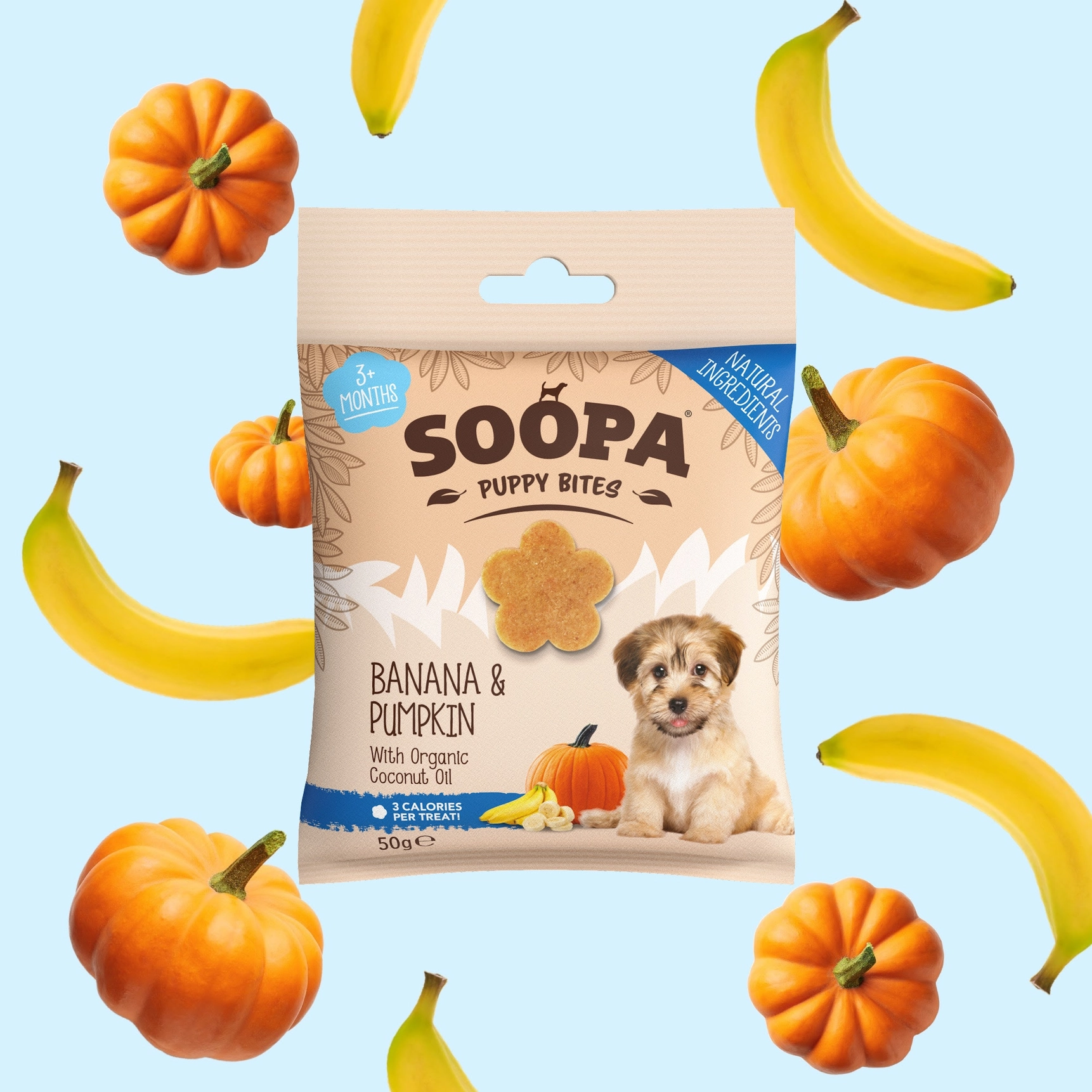 Soopa Bites Puppy / Banana & Pumpkin 50g