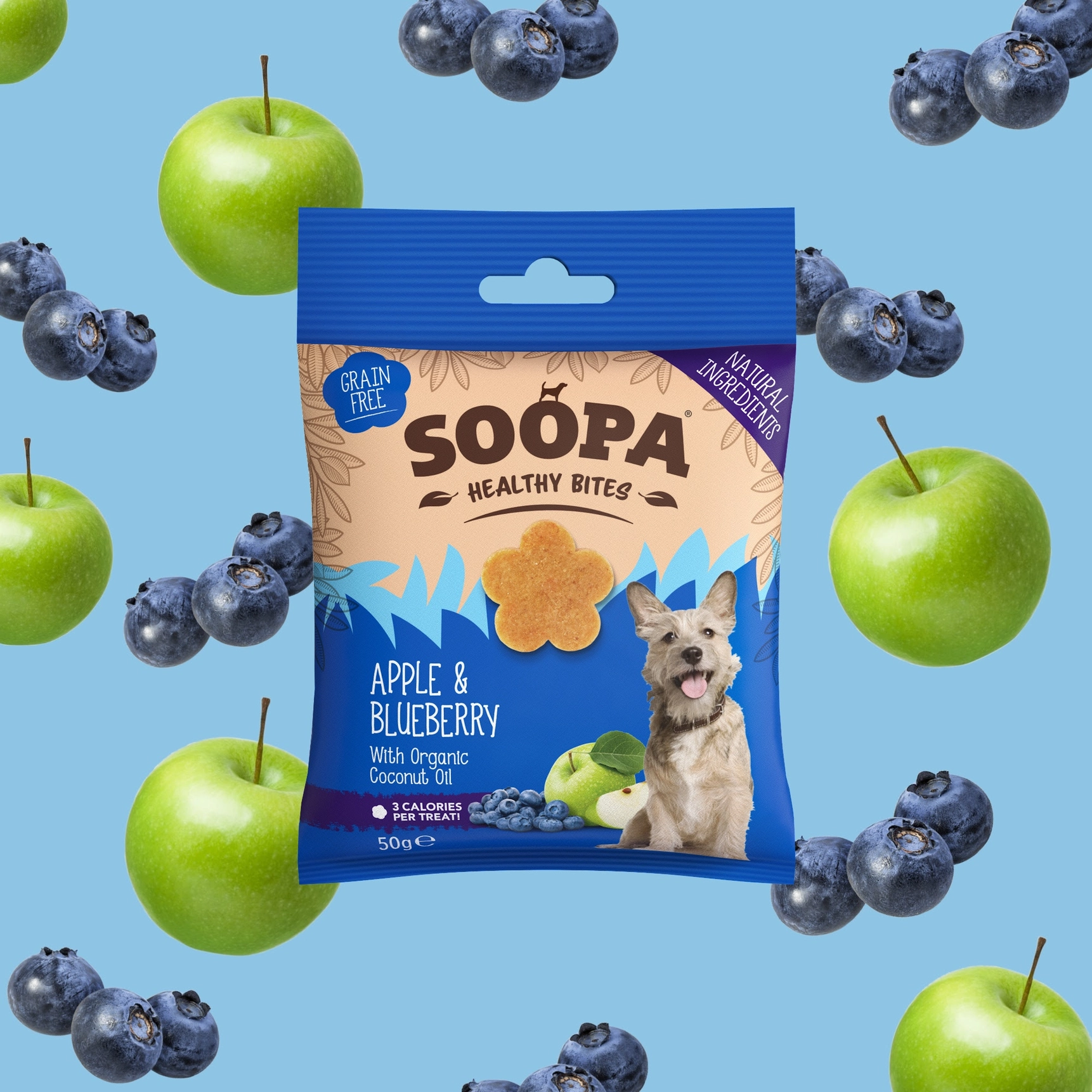 Soopa Bites / Apple & Blueberry 50g
