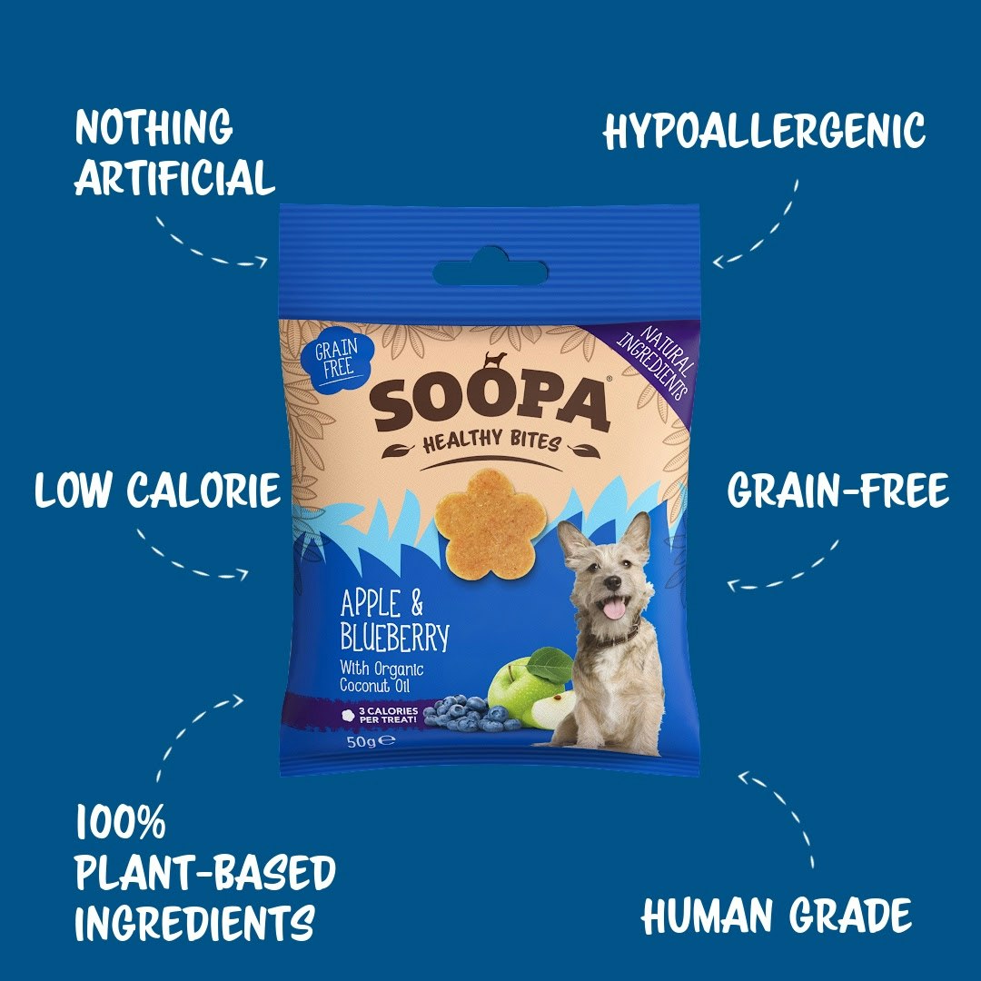Soopa Bites / Apple & Blueberry 50g