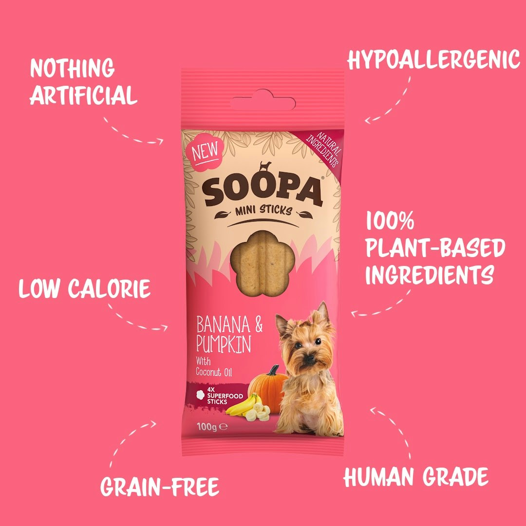 Soopa Mini Sticks / Banana & Pumpkin 100g