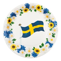 Papperstallrikar Svenska Blommor 18cm