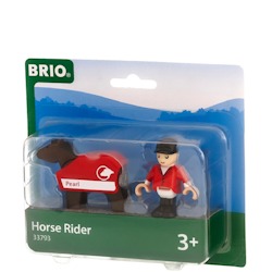 BRIO World 33793 Leksakshäst med ryttare