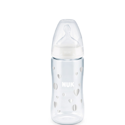 NUK First Choice+ Temperature Control Nappflaska 300 ml (Vit) 0-6mån