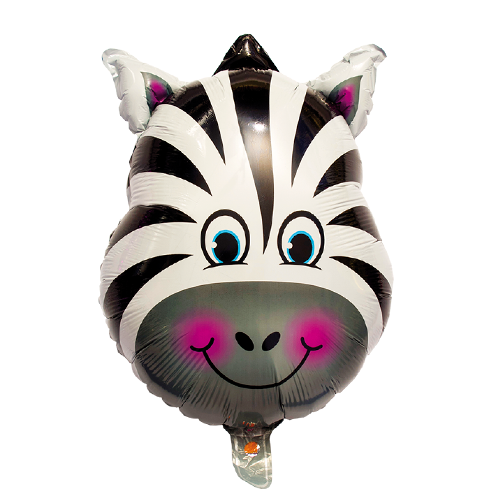 Folieballong Zebra
