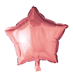 Folieballong stjärna Rosa 46 cm