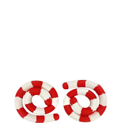Fidget Toy Stretchy Ropes Red/White 2pack