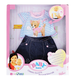 Baby Born Deluxe Outfits with Animal Sounds, Cat