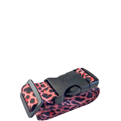 Spännband bagageväska Leopard Pink