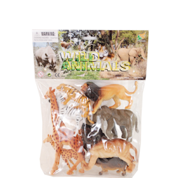 Wild Animals Leksaksdjur Plast 8-pack