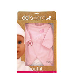 Dolls World Dockkläder till Dockor på 46 cm Rosa Fjäril
