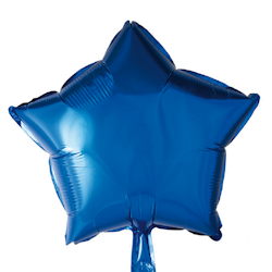 Folieballong stjärna Blå 46 cm