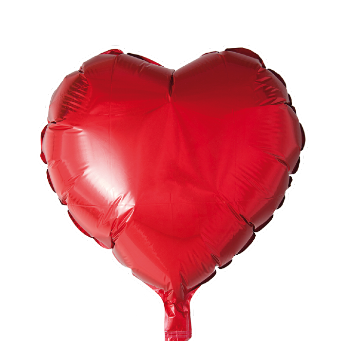 Folieballong hjärta röd 46 cm