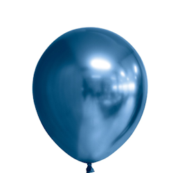 Latexballonger Mirror Blå 6-pack