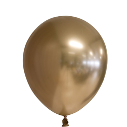 Latexballonger Mirror Guld 6-pack
