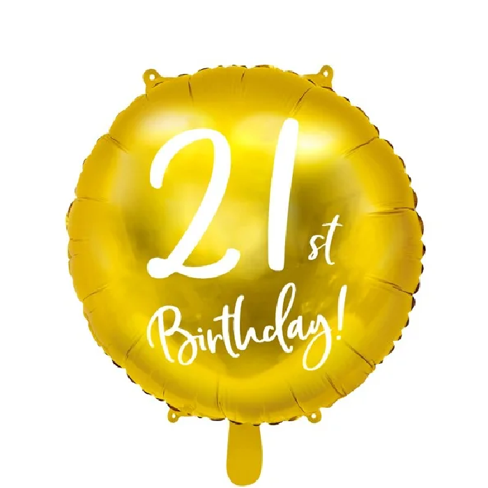 Folieballong 21st Birthday