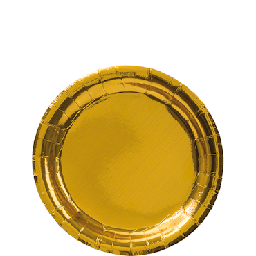 Papperstallrikar Guld, 8st