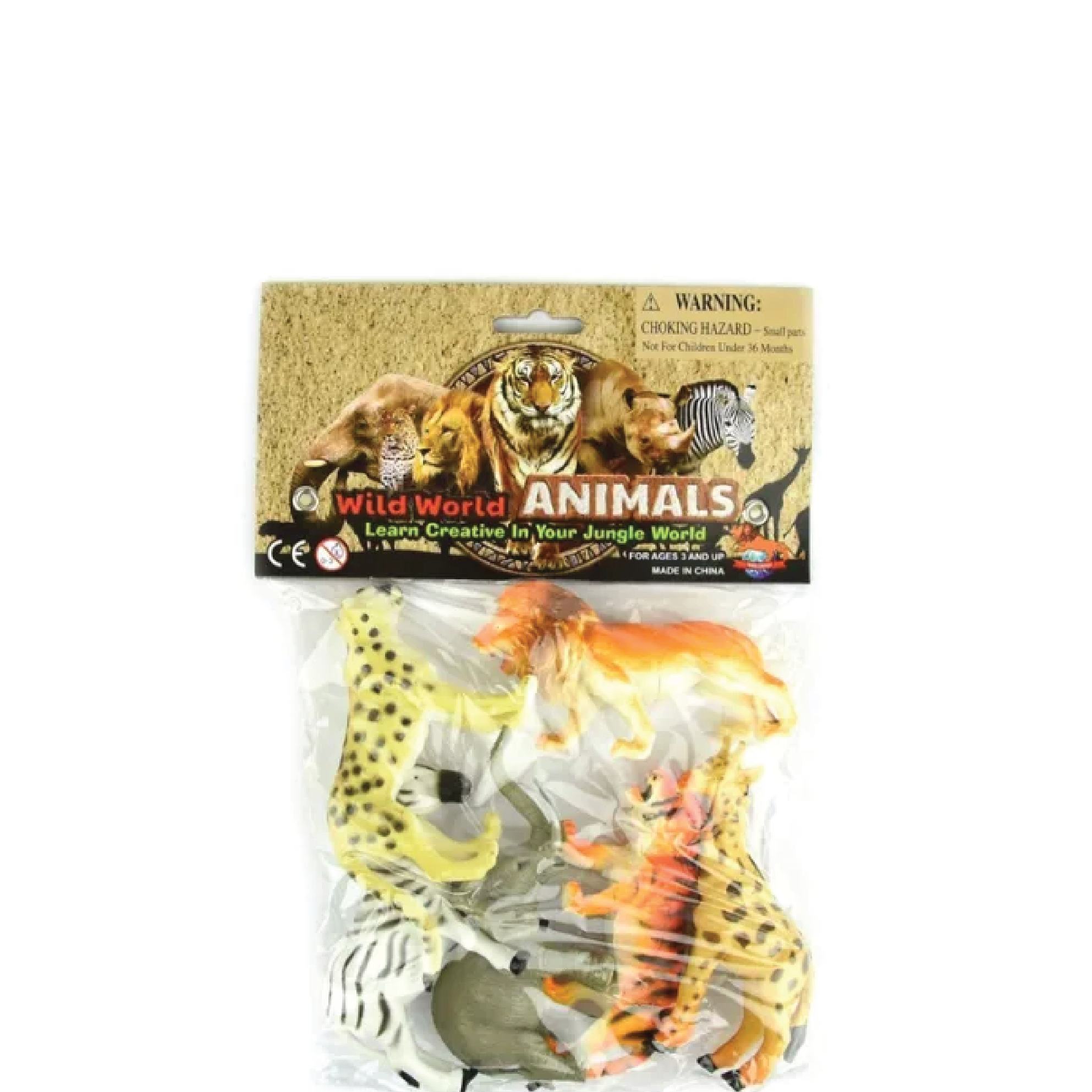 Wild World Animals Leksaksdjur Plast 10-pack - Lager888