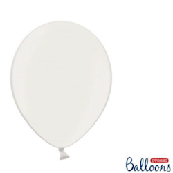 Latexballonger Metallic Pure White 30cm 10st Strong